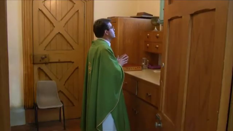 The Priest Prepares for Mass